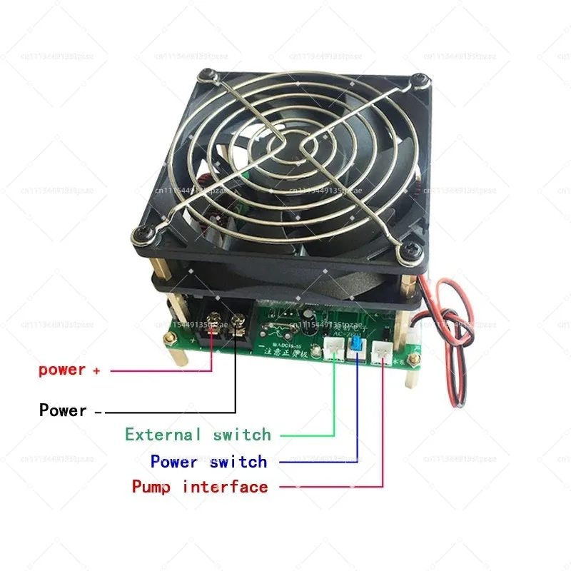 25A 1200W ZVS Induction Heater Tapless Short Circuit Protection Equipped With Water Pump Heating Coil
