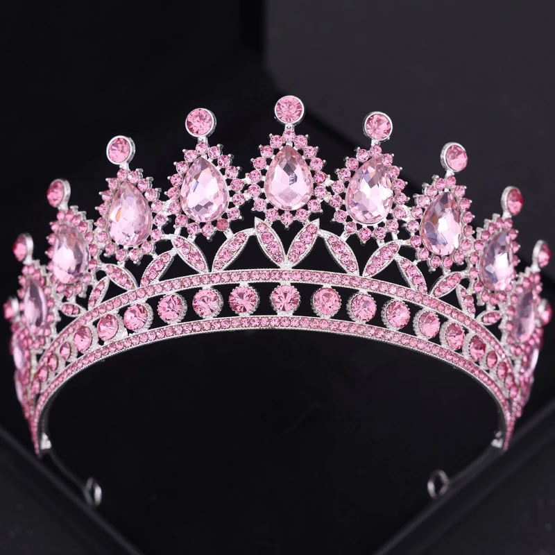 Baroque Crystal Bridal Tiaras And Crowns For Women Bride Wedding Hair Accessories Jewelry Crown Rhinestone Pageant Prom Diadem image 6