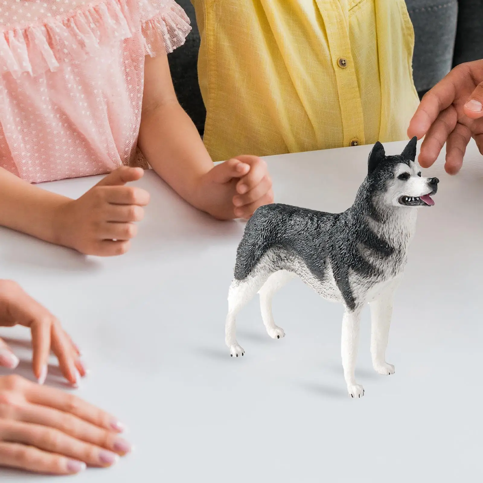 Husky Figure Crafts Realistic Dog Figure Toys for Gift Party Favors Toddlers