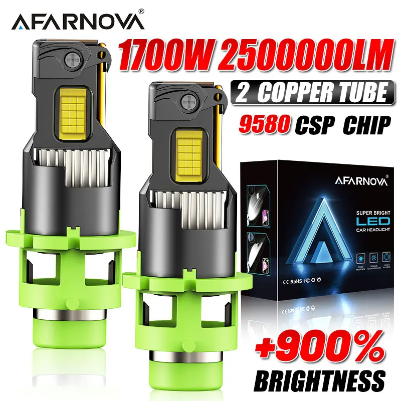 

2PC D2S D4S D2R D4R Led Headlight Xenon HID D1S D3S D1R D3R Kit LED Bulbs Retrofit Kit 1700W Car Lamp Auto Light 9288 CSP CANbus