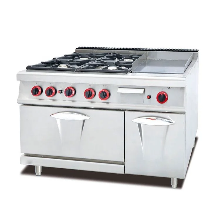 New High Quality 4 gas burners free standing gas cooker with oven