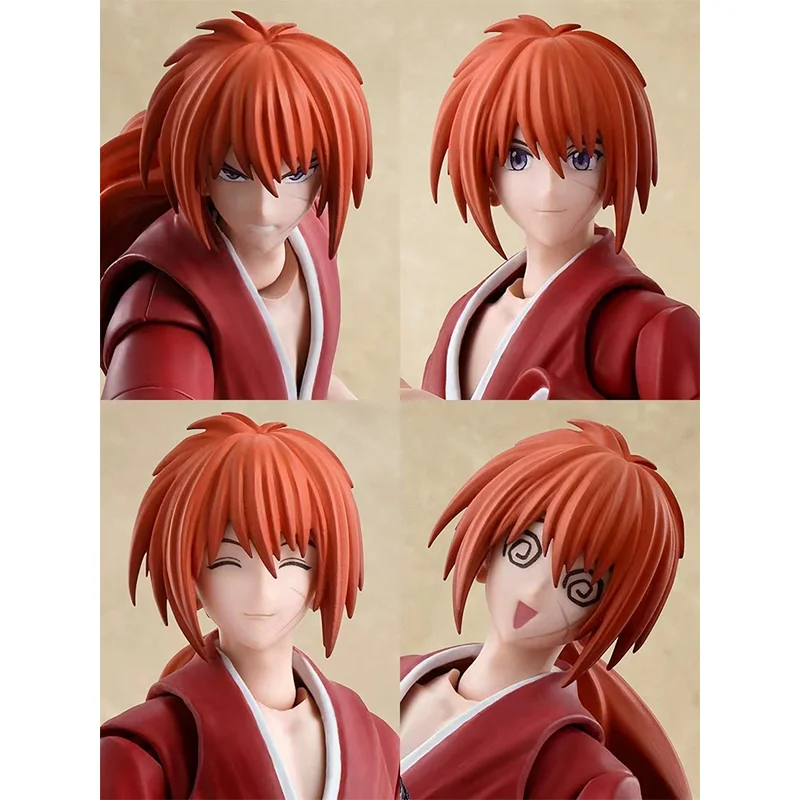 In Stock Original Bandai S.H.Figuarts SHF Kenshin Himura Rurouni Kenshin Meiji Swordsman Romantic Story Anime Action Model Toys