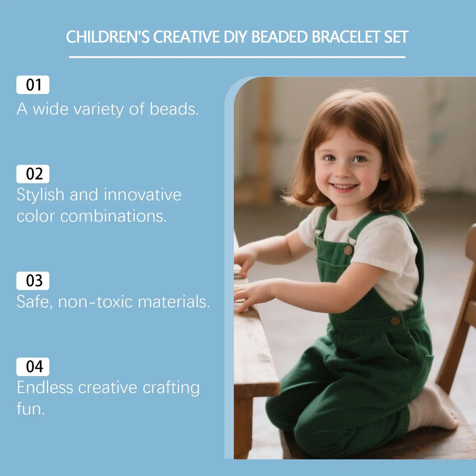 Kit per realizzare braccialetti con perline Kit di piccole perline per bracciale Set di creazione di gioielli fatti a mano per adolescenti Ragazze Genitori Insegnanti Tempo di famiglia