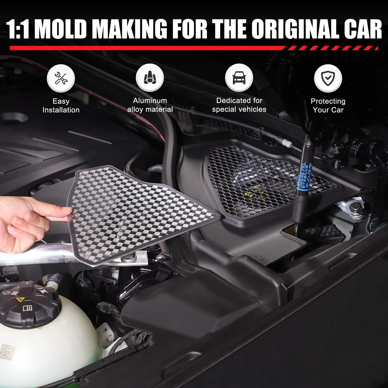 لسيارات BMW X3 G45 G48 2025 + محرك السيارة الغبار درع هود غطاء مضاد للحشرات مع المبرد انسداد الوقاية واقية تصفيف السيارة