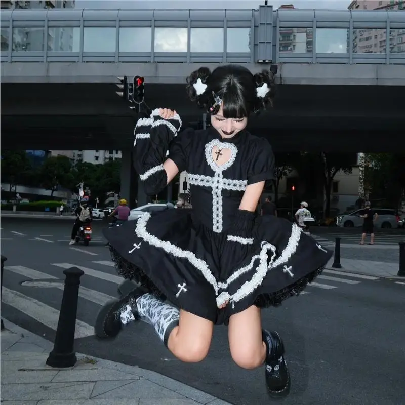 

Хэллоуин Design k Contrast Sweet And Spicy Puffy Dr Women's Faion ort Sve Princ Sle Bla Dr