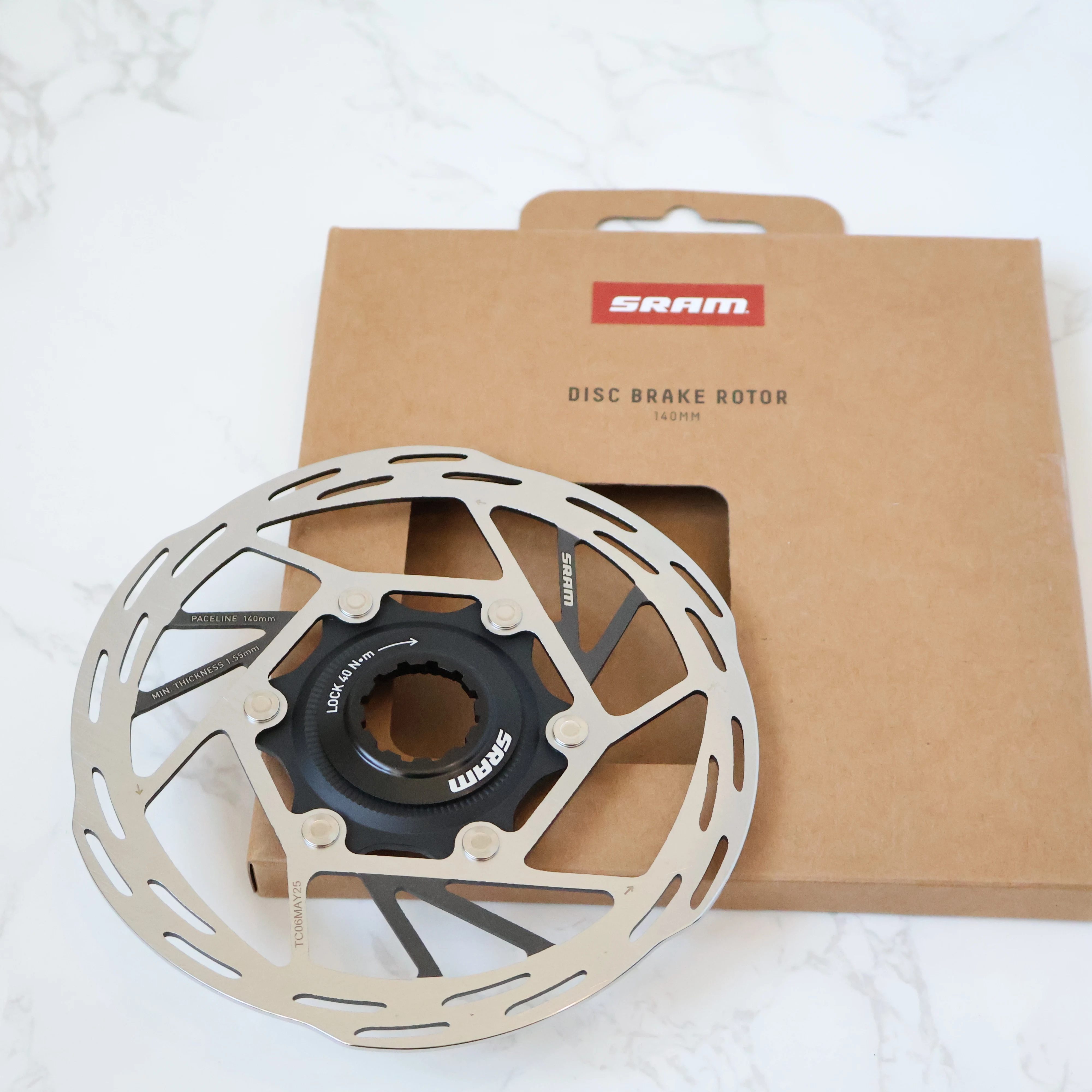 

2026 SRAM NEW MODEL Paceline Rotor Designed for road use RT-PLN-A2 140mm, 160mm Center Lock Lockring sold separately