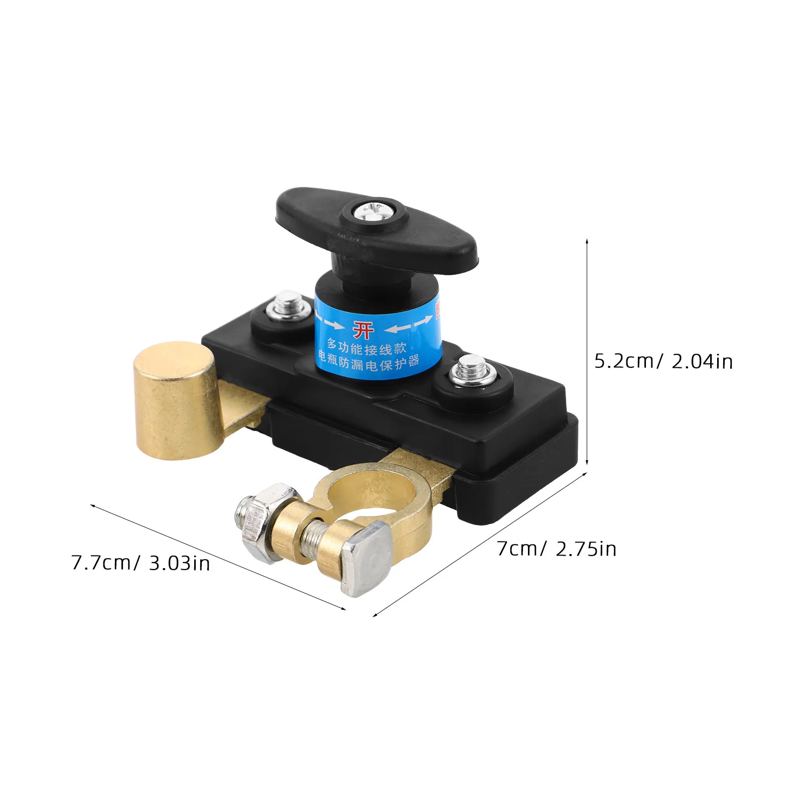 Car Battery Disconnect Switch Automotive Kill Switch Battery Isolator Power CutOff Knob Truck Tractor Emergency Cutoff Accessory