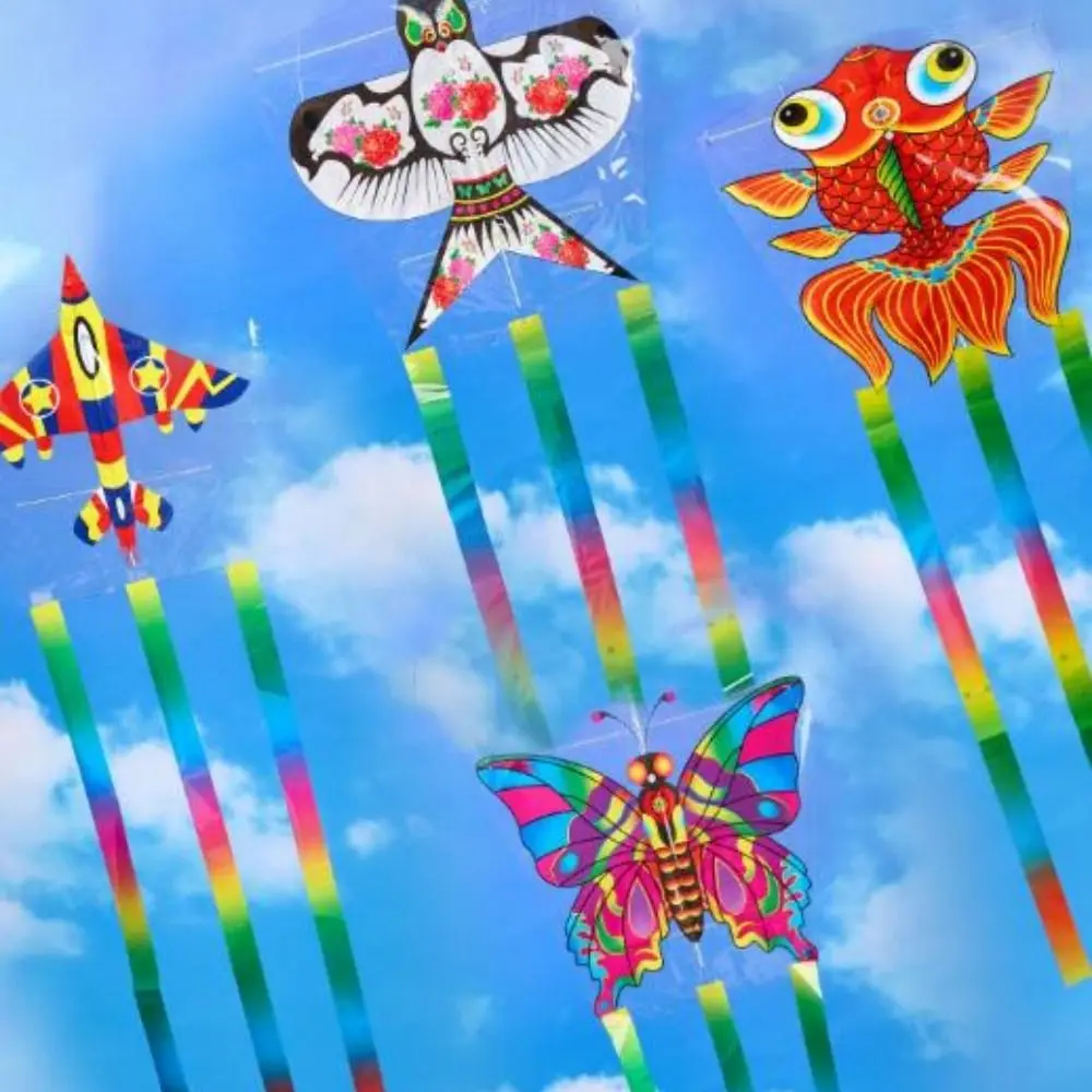 Latawiec Orzeł Plastikowy 33*88cm, Kreskówkowy, Łatwy w Obsłudze, Duży Latawiec Orzeł, Zabawka Interaktywna dla Rodziców i Dzieci, Latawiec Ptak z Ogonami