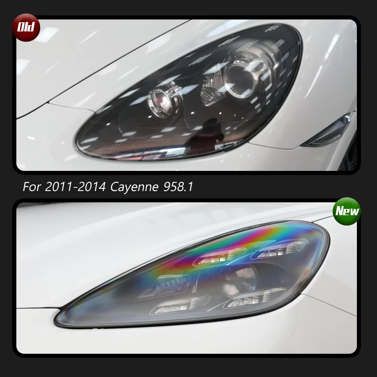 TYPY – éclairage de voiture pour Porsche Cayenne, phare 958.1 2011 – 2014, matrice Laser LED complète, Plug Play