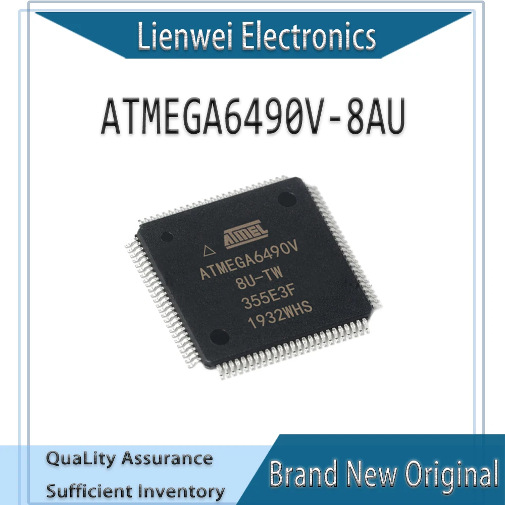 

100% New Original ATMEGA6490V ATMEGA6490V-8AU ATMEGA6490 IC MCU Chipset TQFP-100