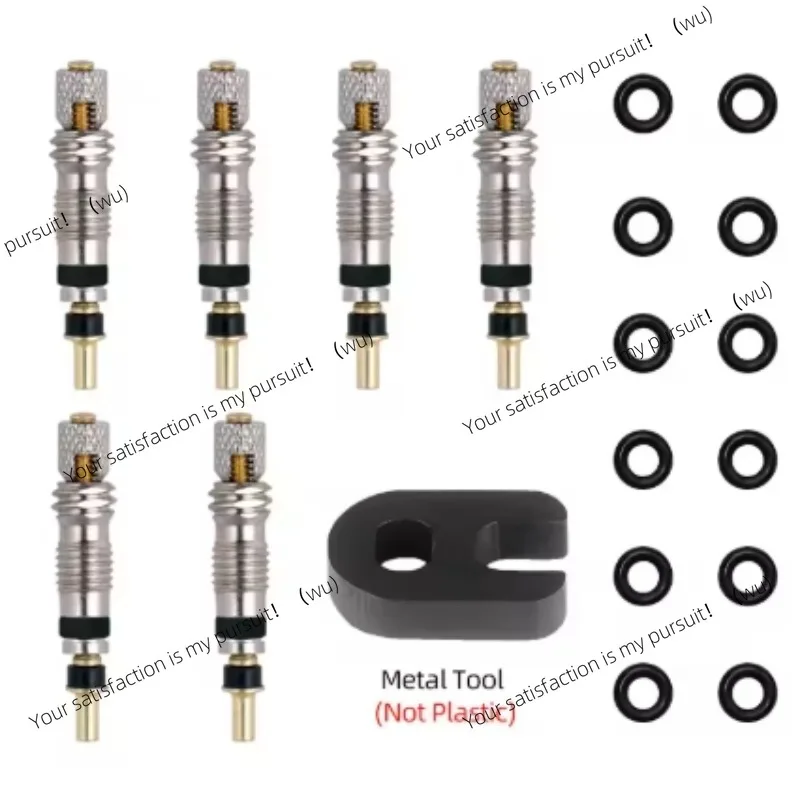 Bicycle Removable Spool Kit, Speed Valve Nozzle Replacement, Tubeless Service Parts, Alloy Removal Tool
