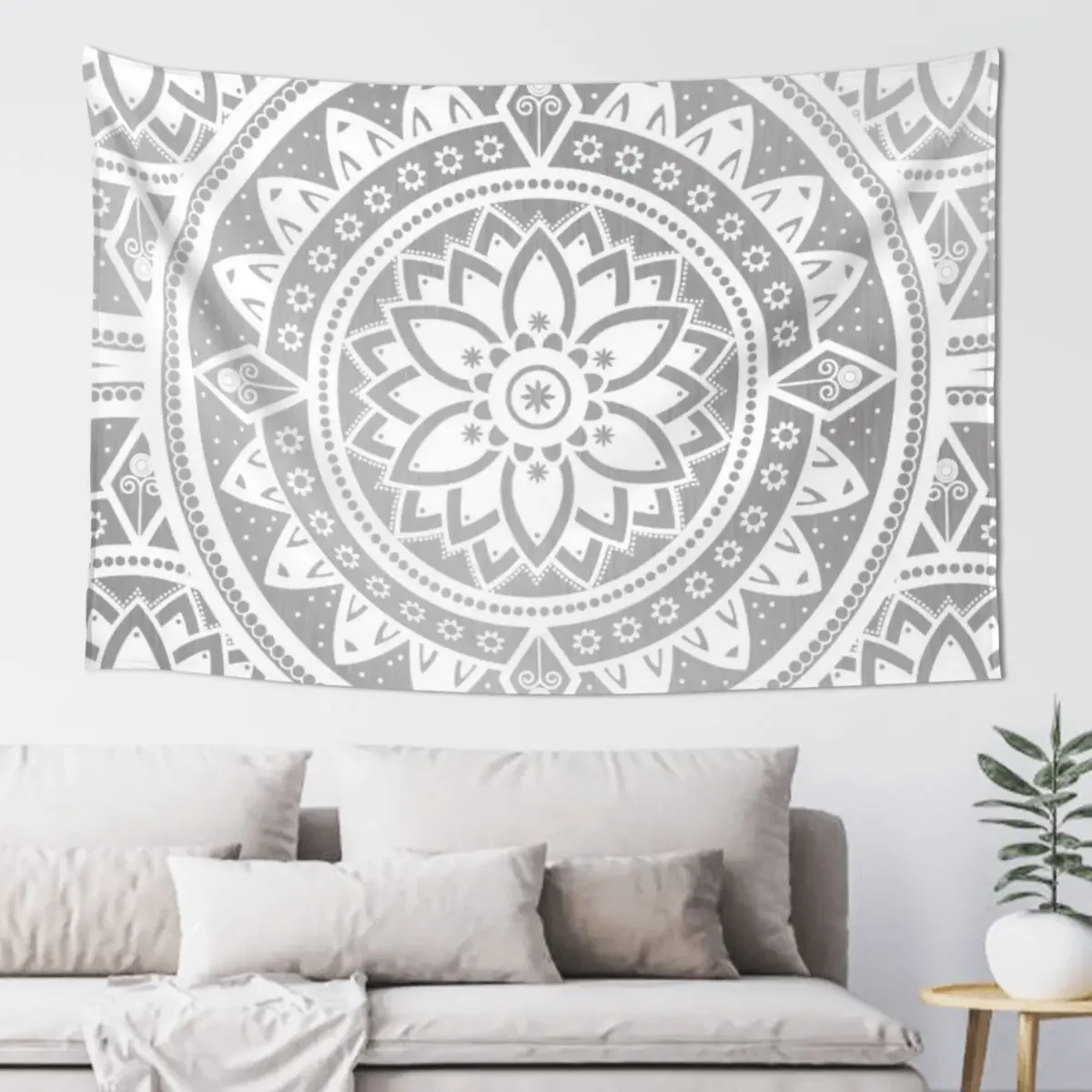 

Mandala Silver Spirit / Zen Yoga Meditation Mandala Tapestry Outdoor Decoration Wallpaper For Bedroom Decoration Home Tapestry