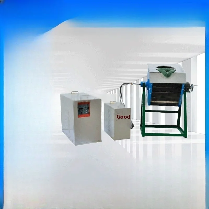 Energy Saving Small Overturned Non Ferrous Metal Medium Frequency Melting Furnace Small And Convenient To Use New