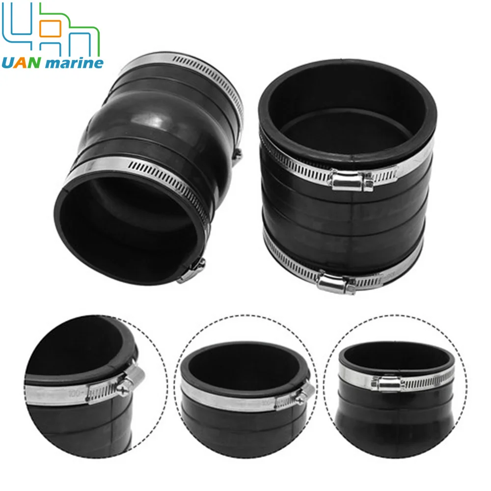 4PCS 3852696 3863450 Upper lower Exhaust Hose Bellows for Volvo Penta OMC 4.3L 5.0L 5.7L 5.8L 7.4L 8.1L V6/V8 Engines