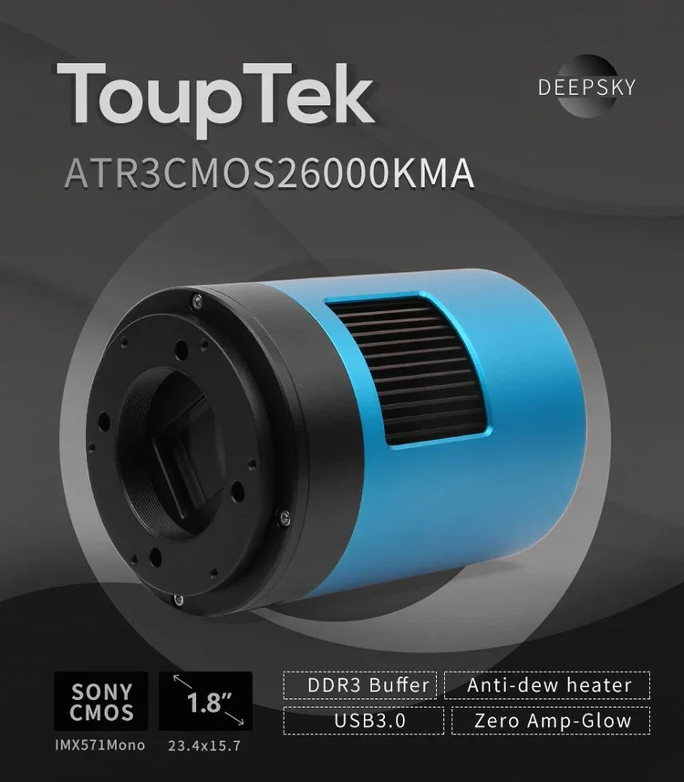 

ATR3CMOS26000KMA Touptek 26mp USB3.0 астрономический телескоп, охлаждающая монокамера с Sony IMX571 1,8 дюйма CMOS 4 Гб Deepsky Toupsky