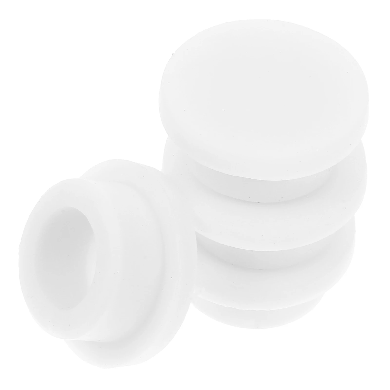 

4 pcs Sink Overflow Covers Basin Plugs Bathroom Tub Hole Seals White Rubber Cap For Sink Holes Bath Overflow Drain Concealer