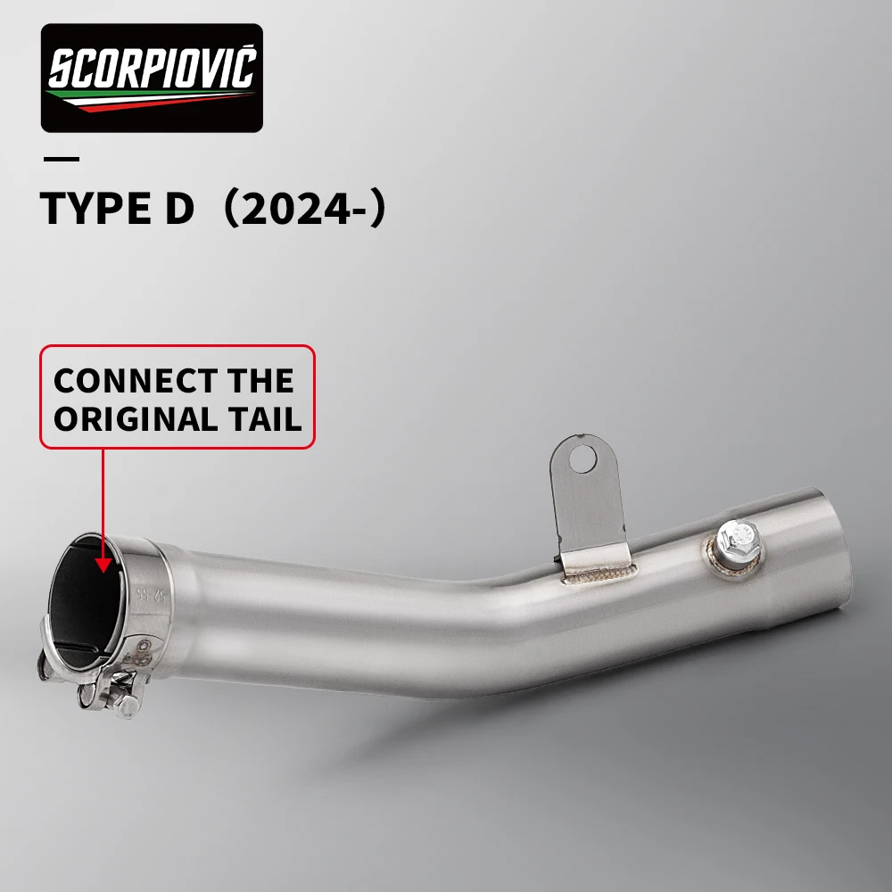 For ZX-6R ZX6R 2024 Escape System Slip On Motorcycle Exhaust