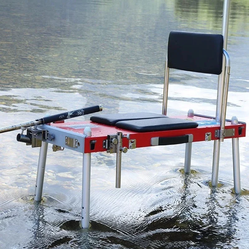 Multifunctional Small Fishing Platform Chair Ultra-light Folding Telescopic Portable Small Fishing Platform Chair 1PC