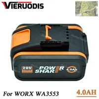 For Worx WA3551 6000mAh Battery 20V Cordless Power Tool Battery WA3572 WA3553 WX390 WX176 WX178 Spare Battery