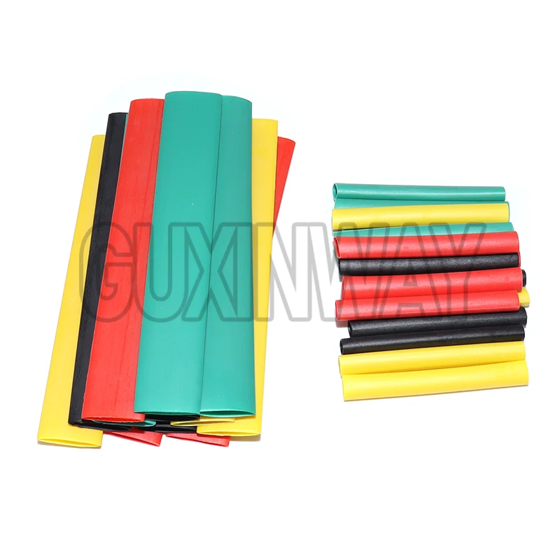 127-750 Uds Tubo termorretráctil tubo termorresistente Kit de envoltura termorretráctil Cable de conexión eléctrica manguito aislante