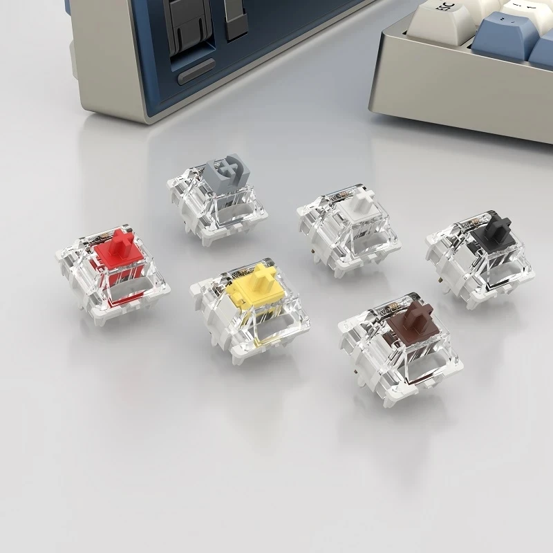 GATERON Pro 3.0 SMD RGB Linear Tactile Black White Yellow Red Silver Brown Switch Mechanical Keyboard Pre Lubed 3pin 5pin 35pcs