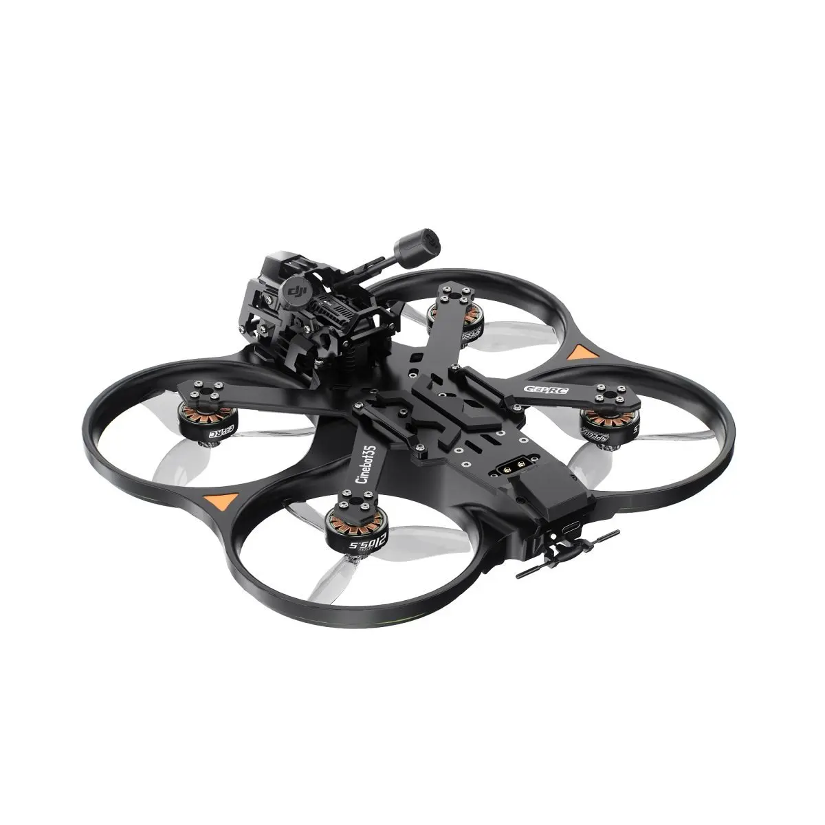 

Квадрокоптер GEPRC Cinebot35 O4 Pro 2105.5 / 2450KV, 388 г ±5 г, 6S, 10–11 минут полета, для FPV-полетов на дальние расстояния и фристайла