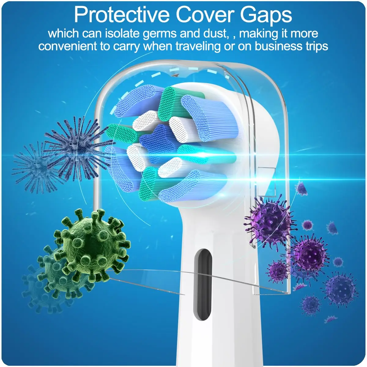 رؤوس فرشاة الأسنان البديلة مع أورال بي، رؤوس فرشاة كهربائية ناعمة متوافقة مع برو كلين