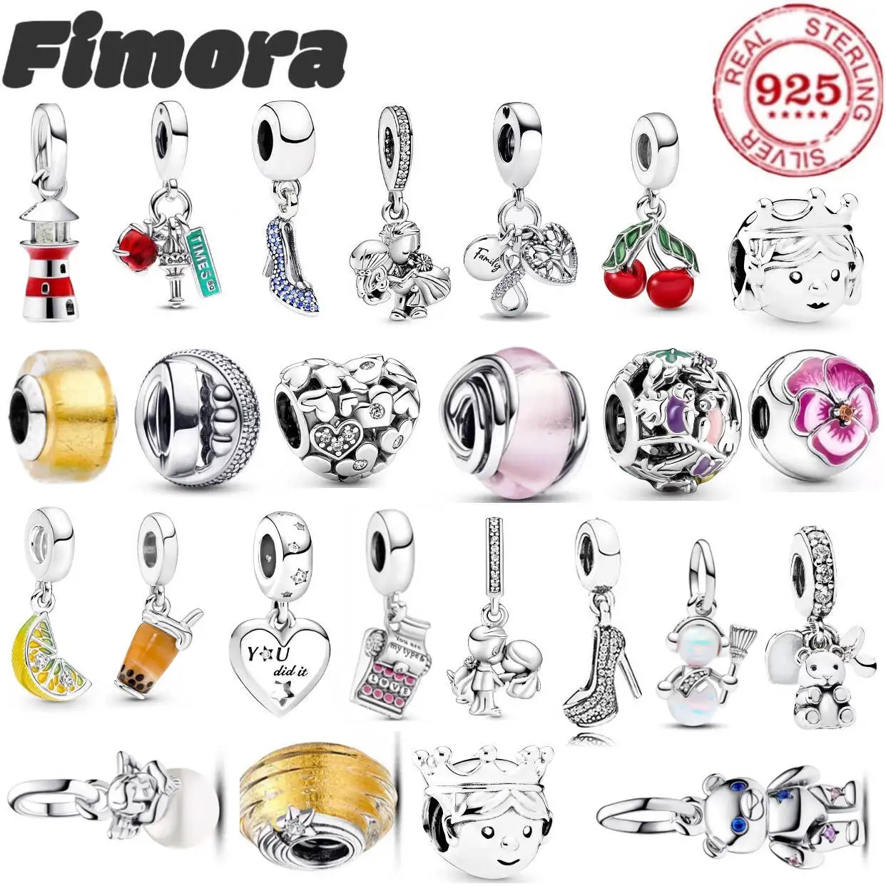Modischer Schmuck aus 100 % 925er Sterlingsilber, kreatives Design, High Heels, Kirschprinzessin, zum Aufhängen, edler Damenschmuck, romantisches Hochzeitsgeschenk