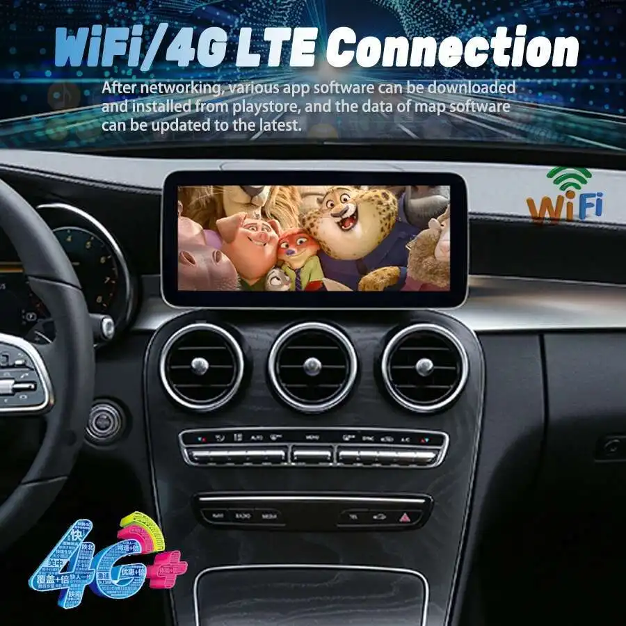 Radio estéreo para coche Android de 10,25 pulgadas para Mercedes Benz V W447 GLC X253 Clase C W205 C180 C200 C220 C300 C350 Carplay navegación GPS