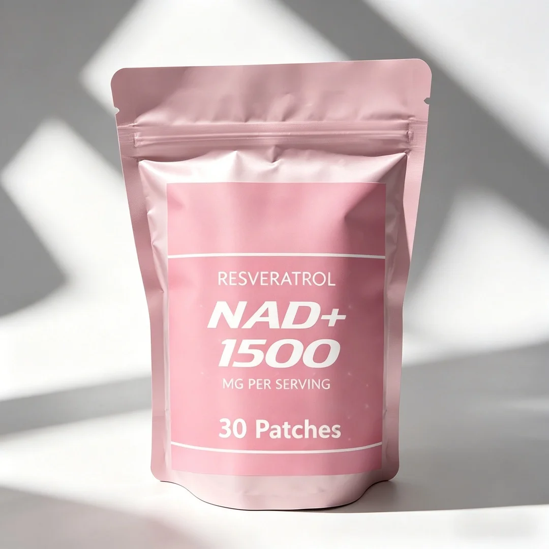 NAD+ Patches with Resveratrol - Natural Energy Booster, Cell Health Support, Anti-Aging & Immunity Enhancement - 120 Patches