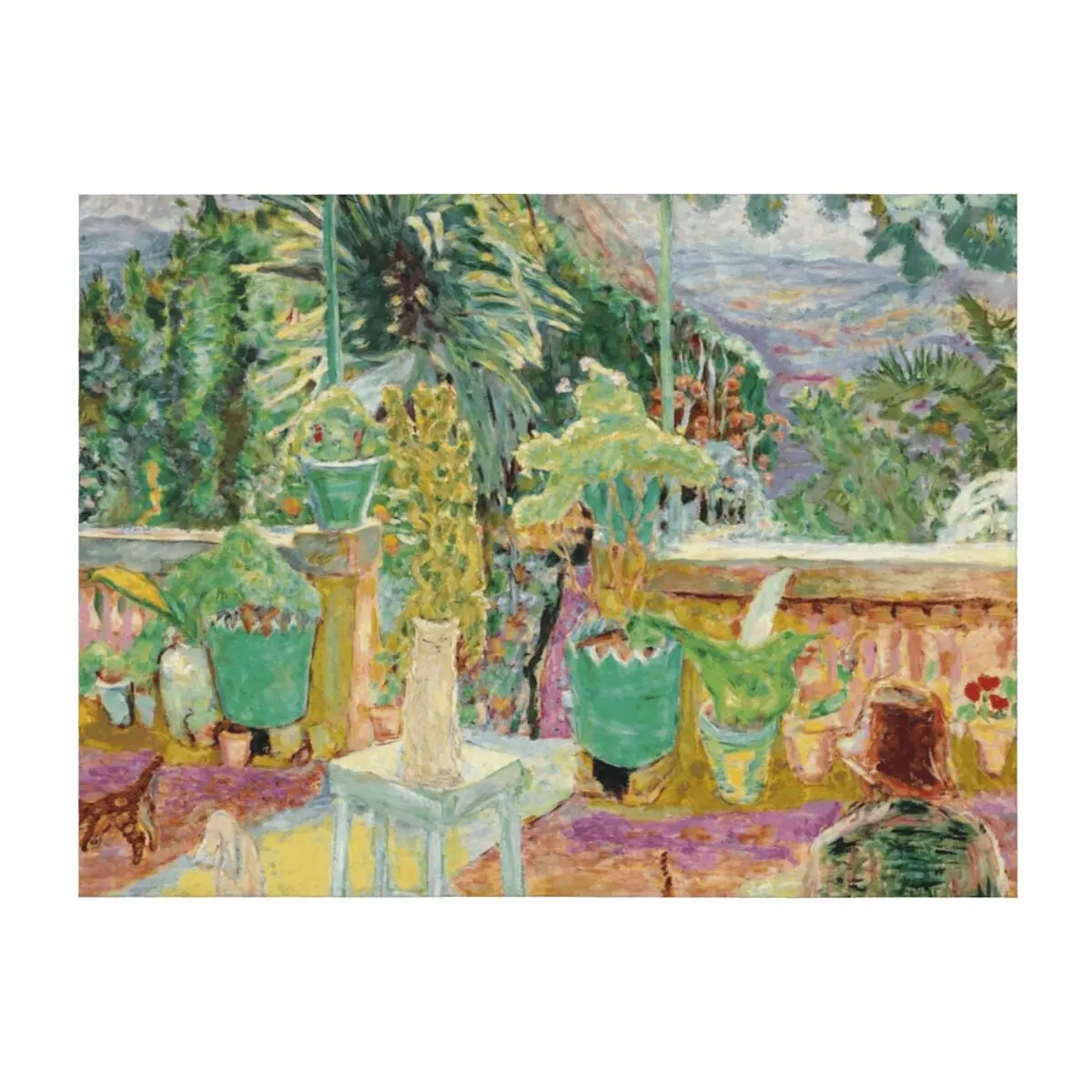 

Pierre Bonnard - La Terrase de Grasse - French Painter Throw Blanket Designers Retros Decorative Sofa Blankets