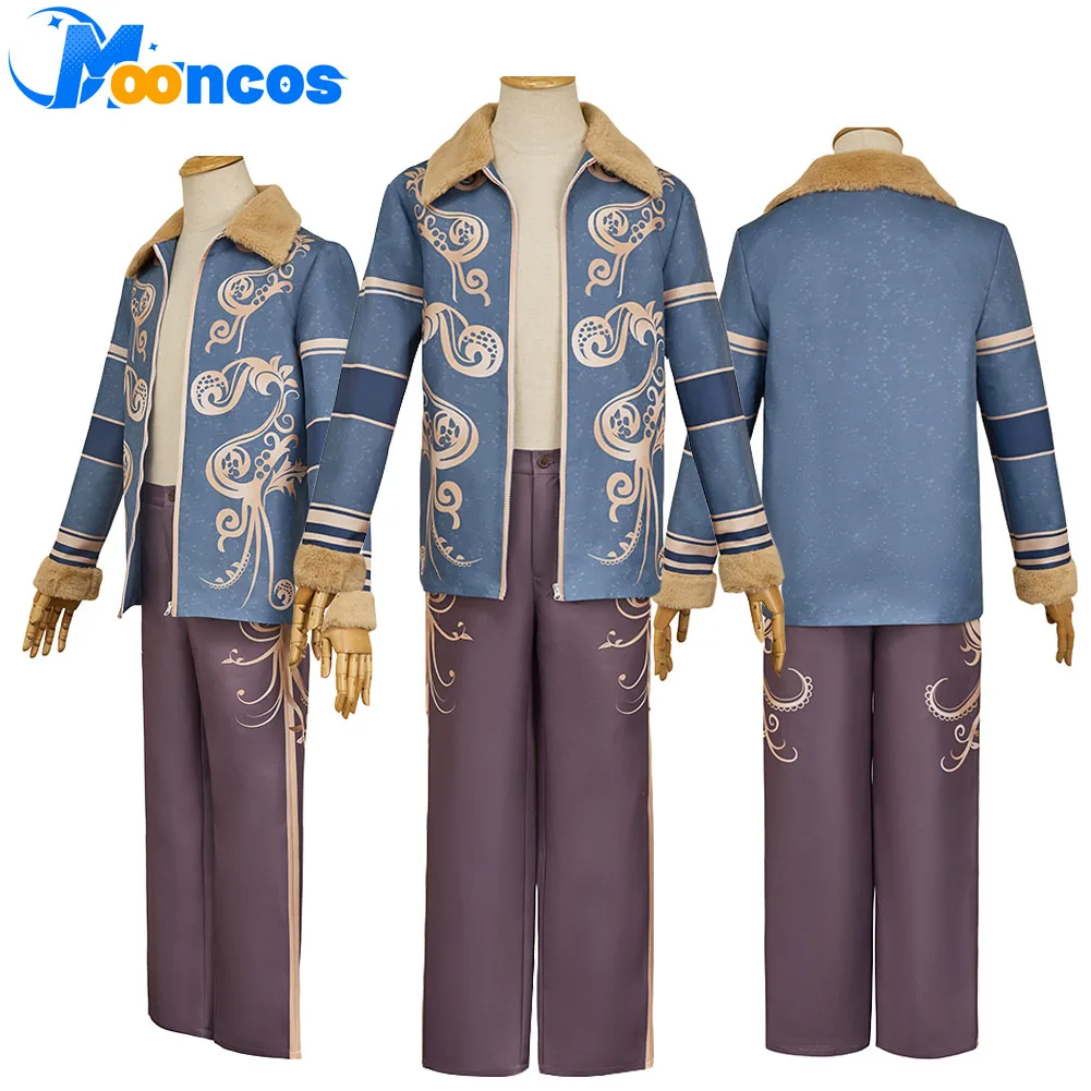 

Game Resident Crisis Leon Cosplay Coat Pants Costume for Men Male Fantasia Clothes Adult Roleplay Halloween Carnival Party Suit