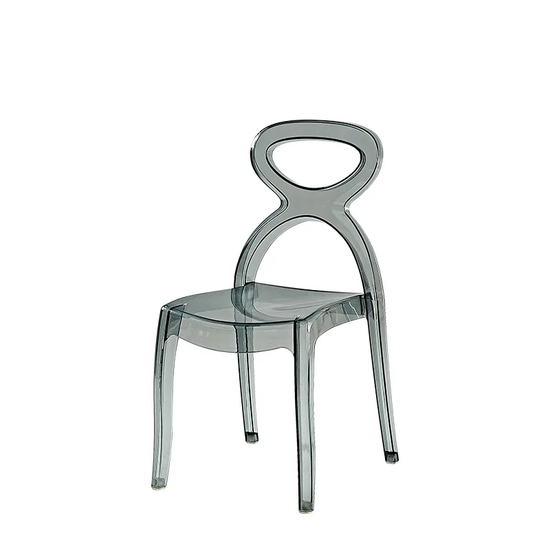 

Transparent crystal chair acrylic creative plastic dining chair household
