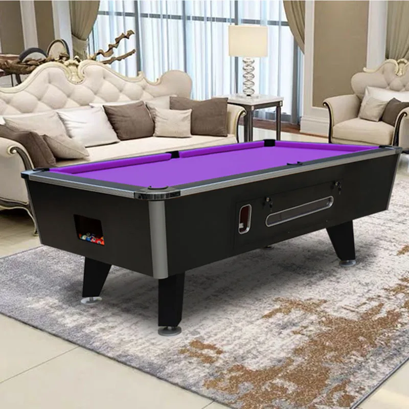 Low MOQ Commercial 7ft 8ft Billiard Board Pool Table Coin Operated Games With Auto Ball Return System