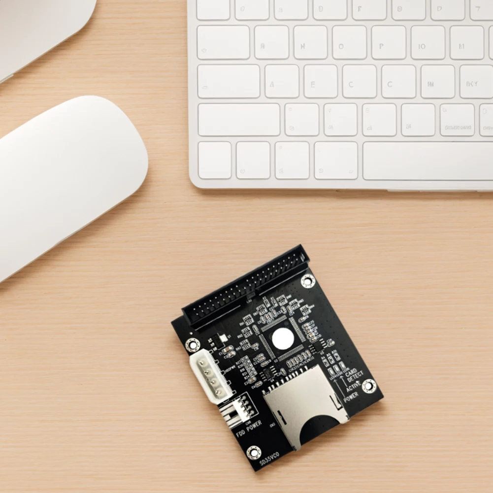 SD para IDE 3,5 Polegadas 40Pin IDE Adaptador de Unidade de Disco Rígido 40Pin Adaptador Macho Compatível com DOS/Linux/Windows 98/XP/VISTA/NT