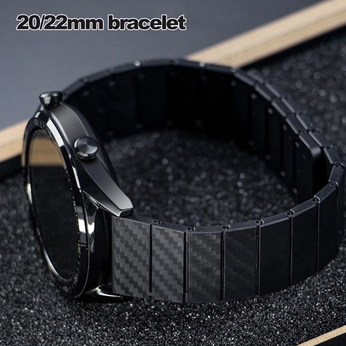 

20/22mm Magnetic Carbon fiber strap compatible for Samsung Galaxy Watch 6 5 4 44mm 40mm Galaxy Watch 6 classic watch gear 3