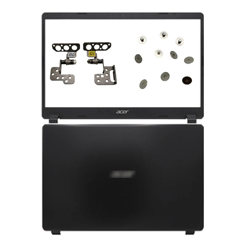 New Laptop LCD Back Cover/Front Bezel/LCD Hinges/Screws For Acer Aspire 3 A315-42 A315-42G A315-54 A315-54K N19C1 EX215-51 Black