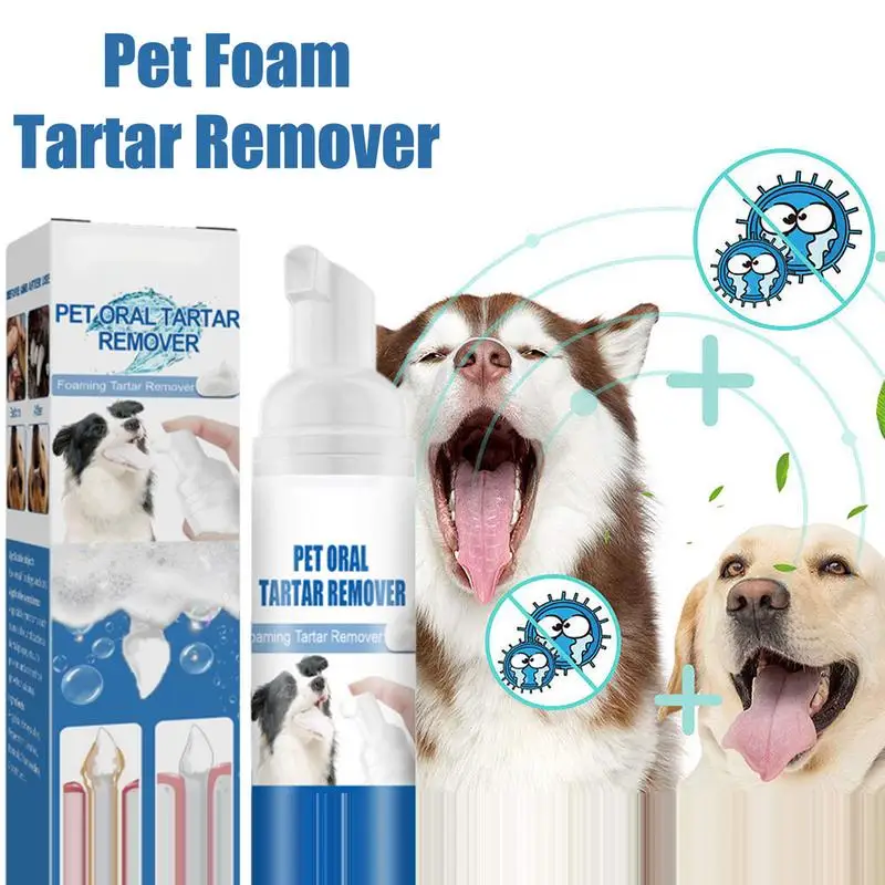 Pet Tartar Remover Natural Plaques Remover For Dogs Cats Freshen Breath Foam For Dogs Cats Support Healthy Gums Pet Care Product