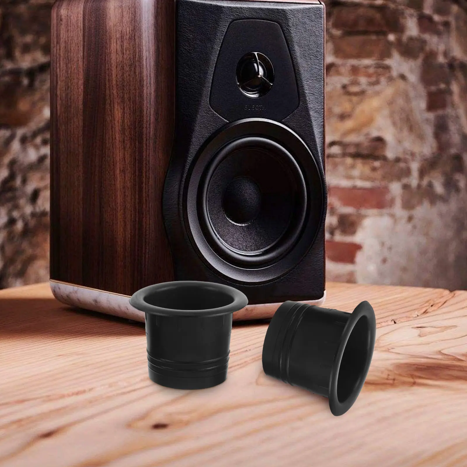 5Pcs 58Mm Flared Speaker Port Tube Plastic Round Enclosure Vent for Bass Reflex Port Subwoofer Air Tube Car Audio