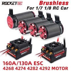 Surpass Hobby Rocket-RC Brushless Motor and ESC Combo 4268 4274 4282 4292 150A 120A for 1/8 1/7 RC Car Truck Traxxas Wltoys HSP