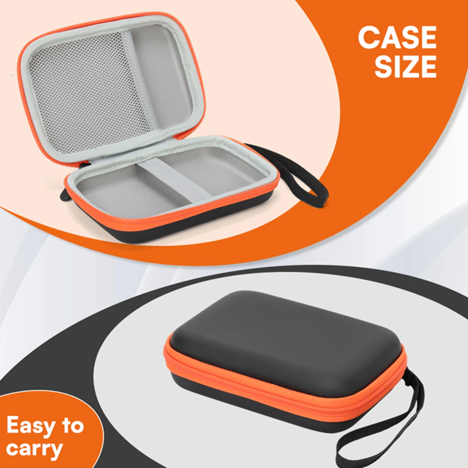 EVA Protective Storage Holder Travel Bag with Wrist Strap & Mesh Pocket Compatible for LaCie Rugged Mini 1TB/ 2TB/ 4TB/5TB