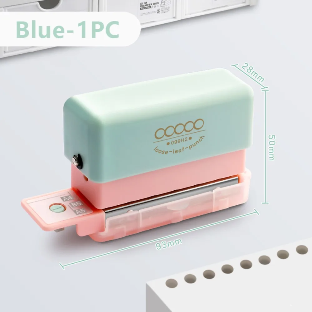 Portable 5-Hole Hole Punching Machine DIY Craft Labor-saving Embosser Loose-leaf Binding Tools Paper Puncher School Office