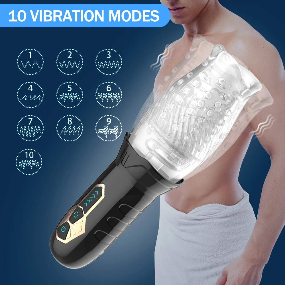 Male Masturbator Oral Sex Trainer Vibrator Sex Toys For Men Vagina Real Pussy Adult Delay Automatic Climax Glans Stimulate Man