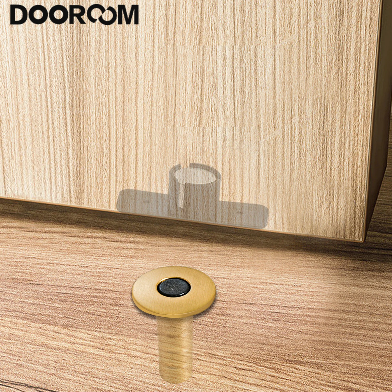 Imagem -04 - Dooroom-paradas de Porta de Latão Invisível Suporte de Porta Resistente Rolha Magnética Captura Escondida Forte Doméstica