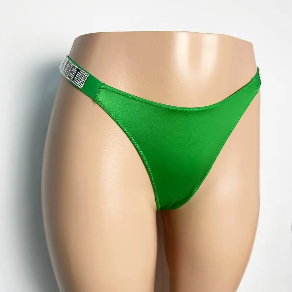 Victoria's Secret Atmungsaktive High-Waist Unterwäsche Lingerie VS Sexy Damen Slips Nahtlose Spitzen-Tangas Bequem – Detail 12
