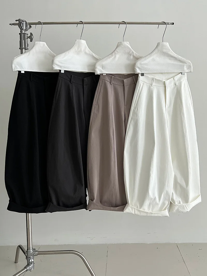 Women's High Waist Wide Leg Balloon  Baggy Trousers, Streetwear Casual Loose Fit