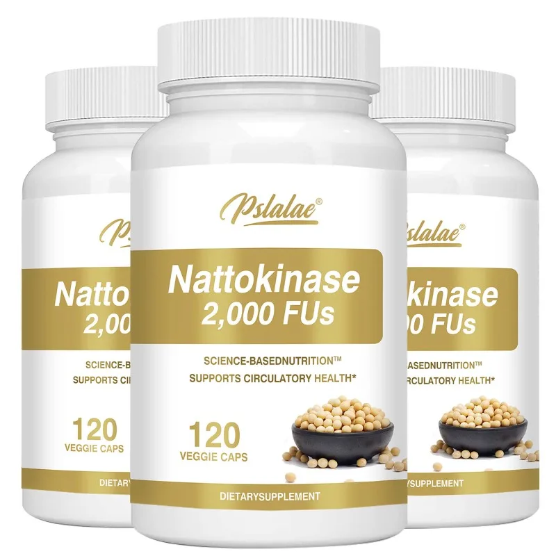Nattokinase Capsules Supports Heart, Cardiovascular Health Promotes Blood Circulation and Enhances Immunity