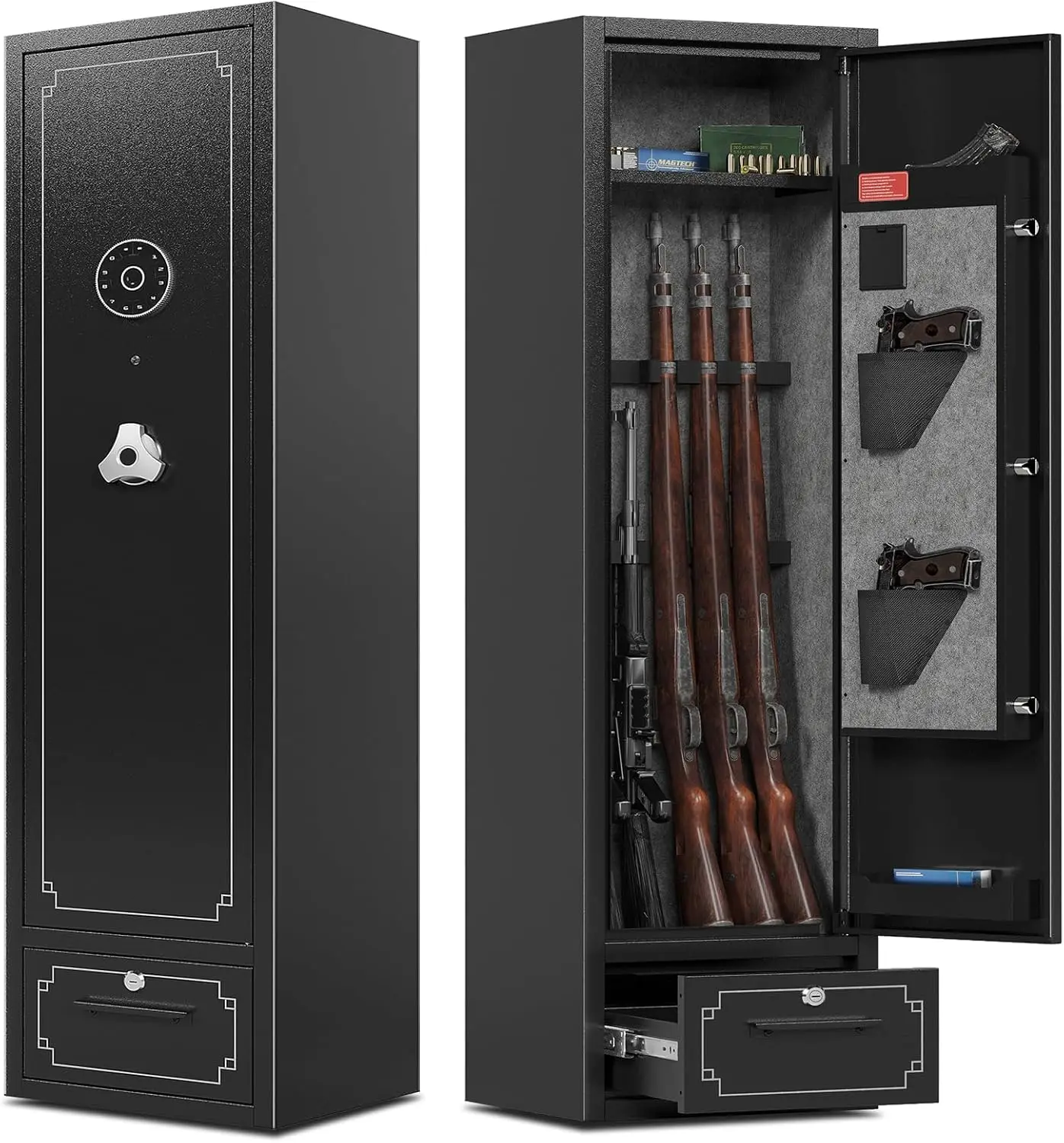 Large Capacity Gun Safe for Rifles and Pistols