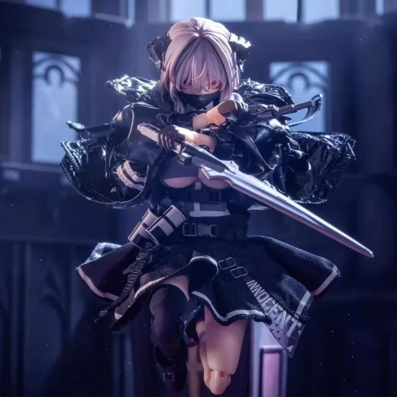 Figura de ação de anime original 1/12 pa009 súcubo freira irmã friede montagem modelo brinquedos modelo colecionável presentes para crianças