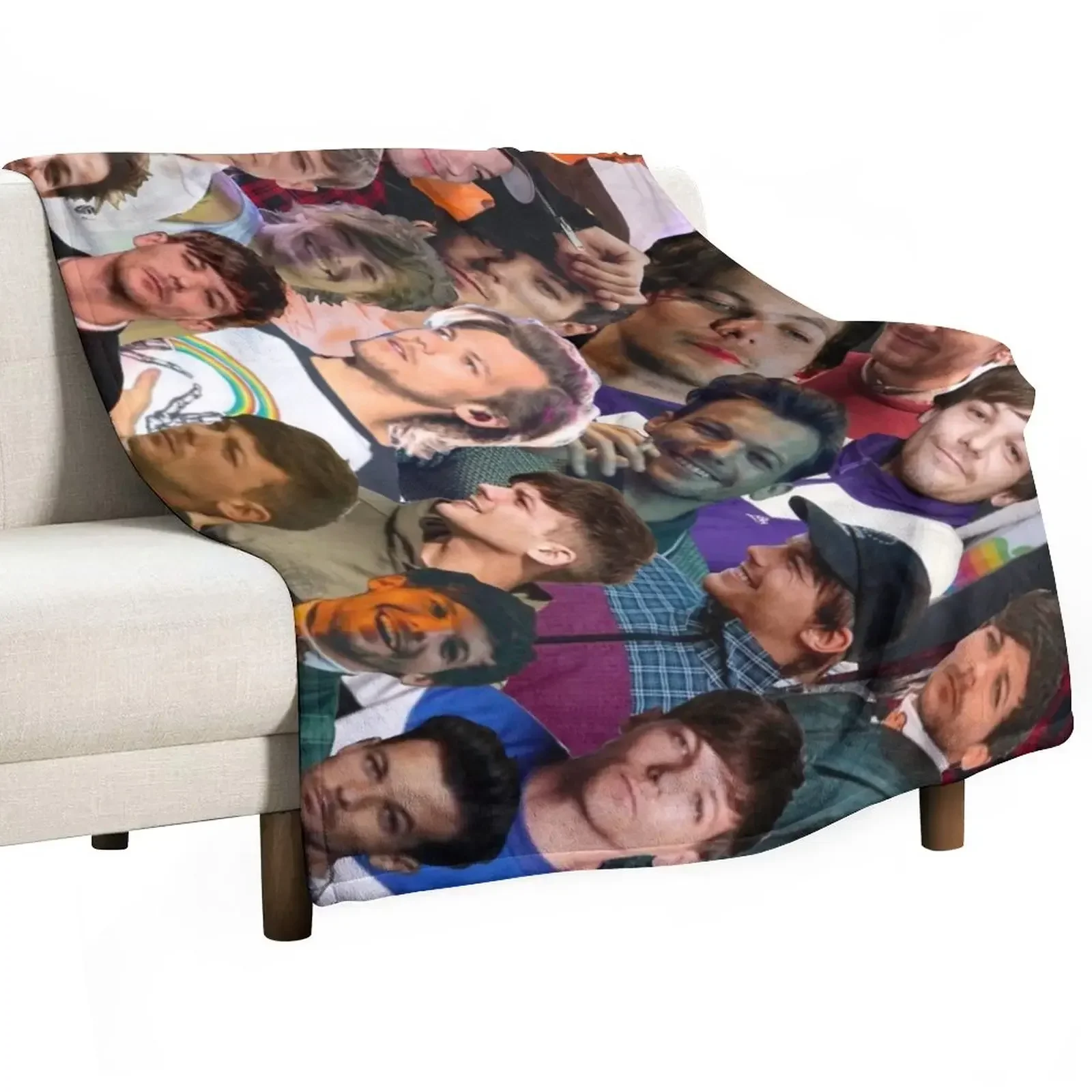 

LouisTomlinson Photo Collage Throw Blanket Tourist Picnic Blankets